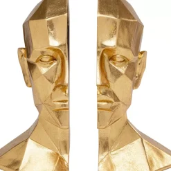 Deko & Geschenkartikel|KARE Design Buchstutze Face (2/Set)