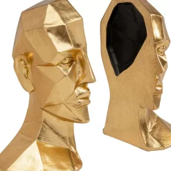 Deko & Geschenkartikel|KARE Design Buchstutze Face (2/Set)