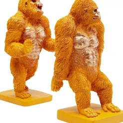 Deko & Geschenkartikel|KARE Design Buchstutze Gorilla Orange (2/Set)