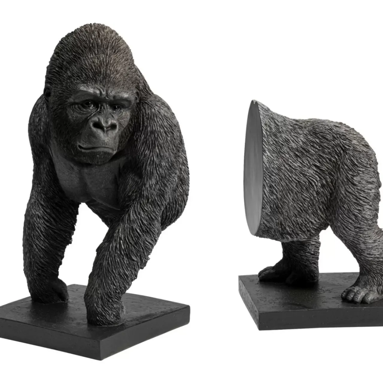 Deko & Geschenkartikel|KARE Design Buchstutze Gorilla (2/Set)