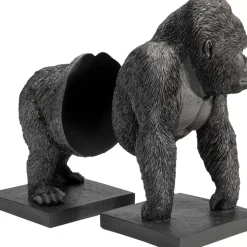 Deko & Geschenkartikel|KARE Design Buchstutze Gorilla (2/Set)