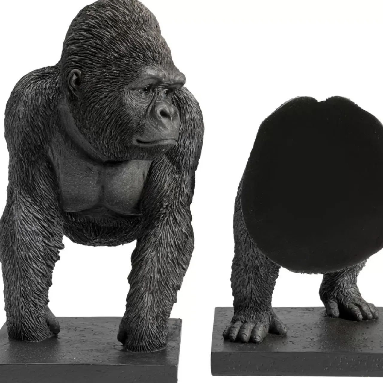 Deko & Geschenkartikel|KARE Design Buchstutze Gorilla (2/Set)