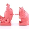 Deko & Geschenkartikel|KARE Design Buchstutze Hippo Pink (2/Set)