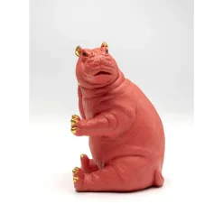 Deko & Geschenkartikel|KARE Design Buchstutze Hippo Pink (2/Set)