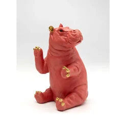 Deko & Geschenkartikel|KARE Design Buchstutze Hippo Pink (2/Set)