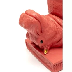 Deko & Geschenkartikel|KARE Design Buchstutze Hippo Pink (2/Set)