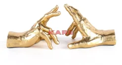 Deko & Geschenkartikel|KARE Design Buchstutze Holding Fingers (2/Set)