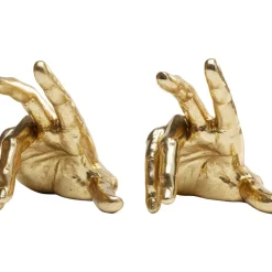 Deko & Geschenkartikel|KARE Design Buchstutze Holding Fingers (2/Set)