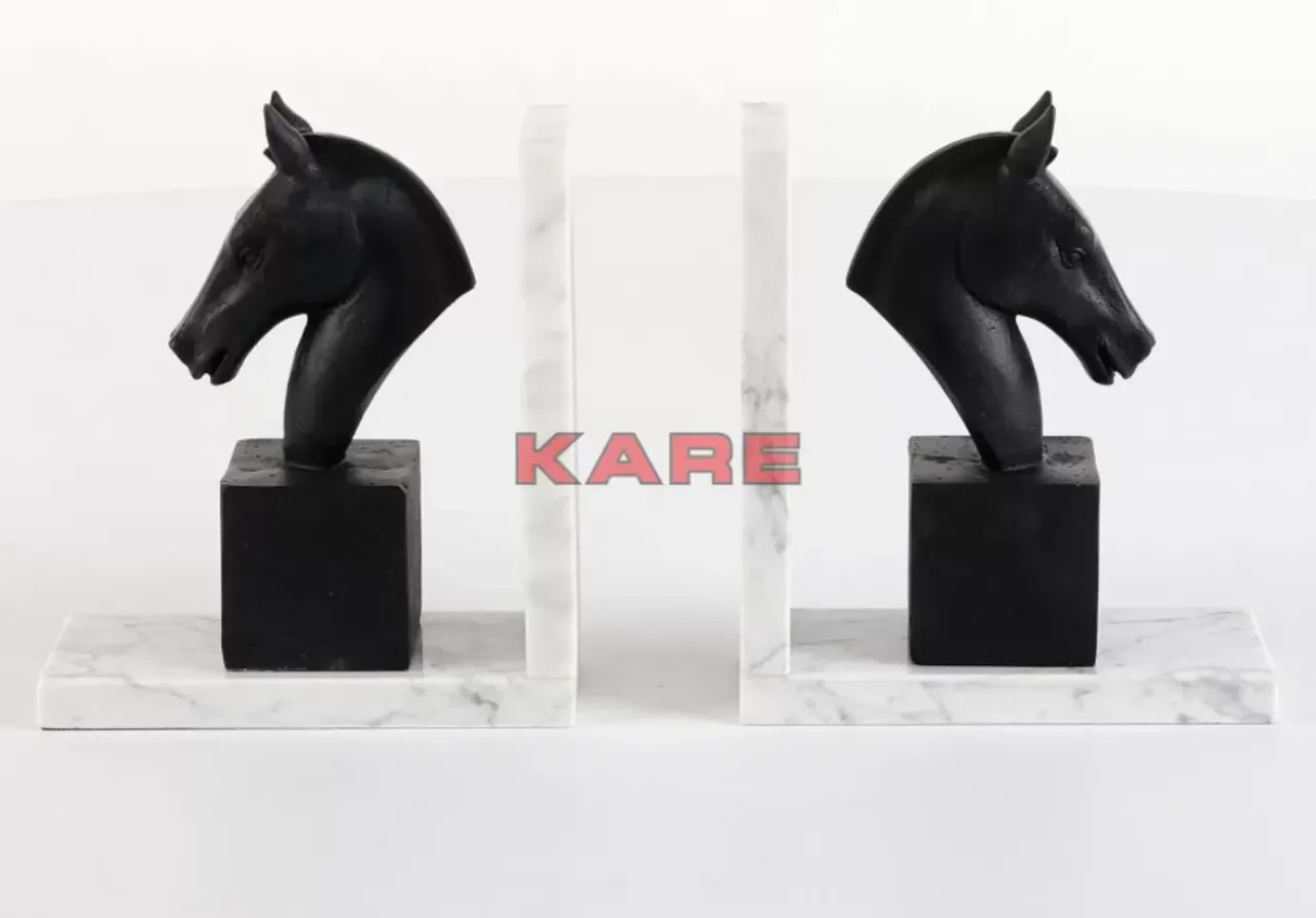Deko & Geschenkartikel|KARE Design Buchstutze Horse (2/Set)