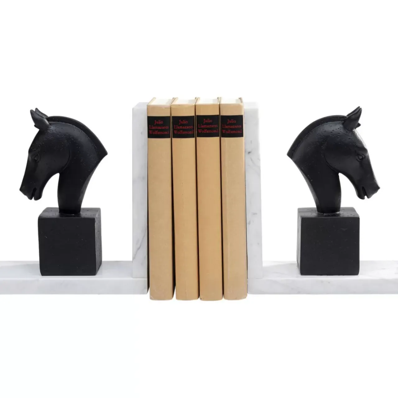 Deko & Geschenkartikel|KARE Design Buchstutze Horse (2/Set)