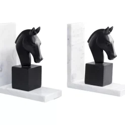 Deko & Geschenkartikel|KARE Design Buchstutze Horse (2/Set)
