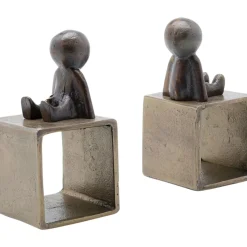 Deko & Geschenkartikel|KARE Design Buchstutze Little Males (2/Set)
