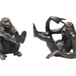 Deko & Geschenkartikel|KARE Design Buchstutze Monkey (2/Set)