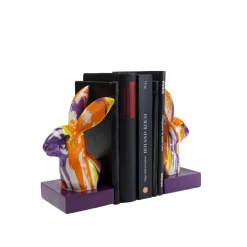 Deko & Geschenkartikel|KARE Design Buchstutze Rabbit Holi (2/Set)