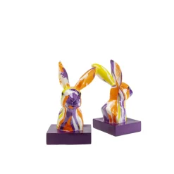 Deko & Geschenkartikel|KARE Design Buchstutze Rabbit Holi (2/Set)