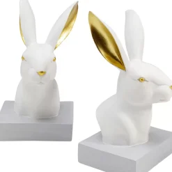Deko & Geschenkartikel|KARE Design Buchstutze Rabbit (2/Set)