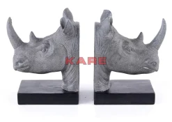 Deko & Geschenkartikel|KARE Design Buchstutze Rhino (2/Set)