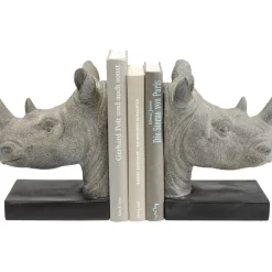 Deko & Geschenkartikel|KARE Design Buchstutze Rhino (2/Set)