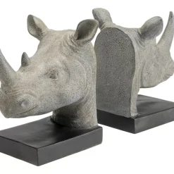 Deko & Geschenkartikel|KARE Design Buchstutze Rhino (2/Set)