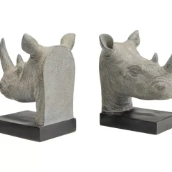 Deko & Geschenkartikel|KARE Design Buchstutze Rhino (2/Set)