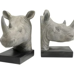 Deko & Geschenkartikel|KARE Design Buchstutze Rhino (2/Set)