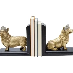 Deko & Geschenkartikel|KARE Design Buchstutze Royal Standing Corgi (2/Set)