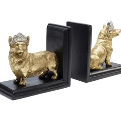 Deko & Geschenkartikel|KARE Design Buchstutze Royal Standing Corgi (2/Set)