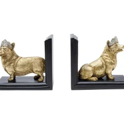 Deko & Geschenkartikel|KARE Design Buchstutze Royal Standing Corgi (2/Set)