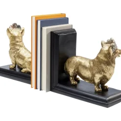 Deko & Geschenkartikel|KARE Design Buchstutze Royal Standing Corgi (2/Set)