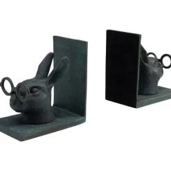 Deko & Geschenkartikel|KARE Design Buchstutze Smart Rabbit (2/Set)