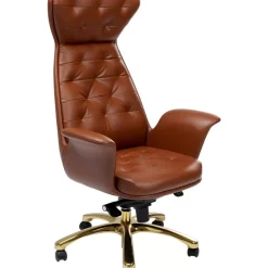 Stühle|KARE Design Burodrehstuhl Brady Messing