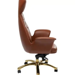 Stühle|KARE Design Burodrehstuhl Brady Messing