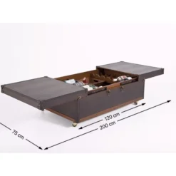 Tische|KARE Design Couchtisch Bar Globetrotter 120X75Cm