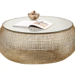 Tische|KARE Design Couchtisch Cesta Gold