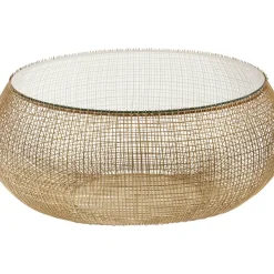 Tische|KARE Design Couchtisch Cesta Gold