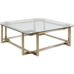 Tische|KARE Design Couchtisch Clara Gold 120X120