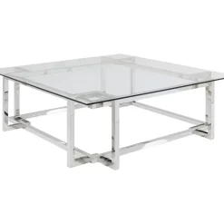 Tische|KARE Design Couchtisch Clara Silber 120X120Cm