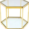 Tische|KARE Design Couchtisch Comb Gold 45