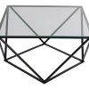 Tische|KARE Design Couchtisch Cristallo Schwarz 80X80Cm