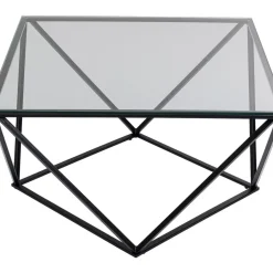 Tische|KARE Design Couchtisch Cristallo Schwarz 80X80Cm