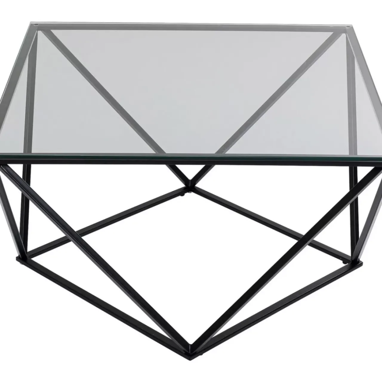 Tische|KARE Design Couchtisch Cristallo Schwarz 80X80Cm