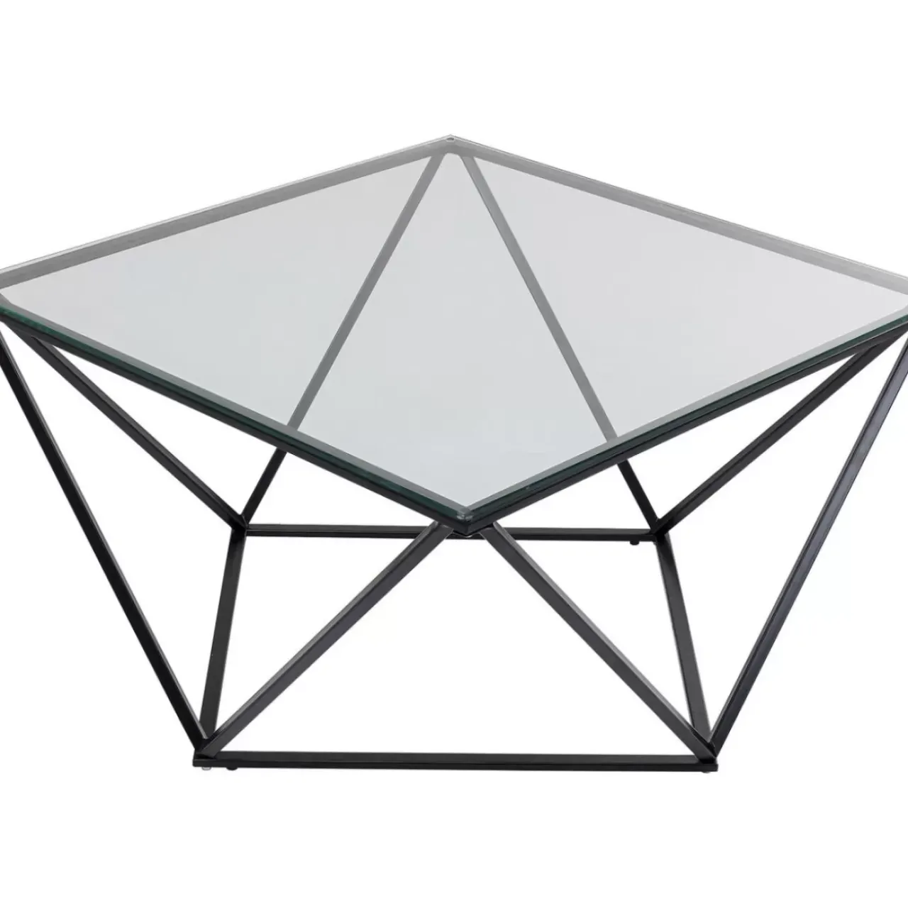 Tische|KARE Design Couchtisch Cristallo Schwarz 80X80Cm