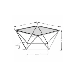Tische|KARE Design Couchtisch Cristallo 80X80