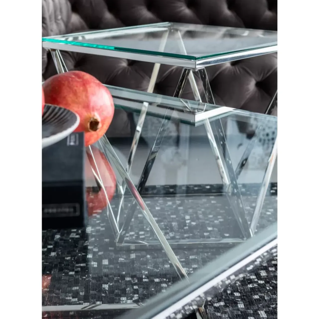 Tische|KARE Design Couchtisch Cristallo 80X80