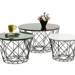 Tische|KARE Design Couchtisch East Coast Rund (3/Set)