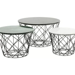 Tische|KARE Design Couchtisch East Coast Rund (3/Set)
