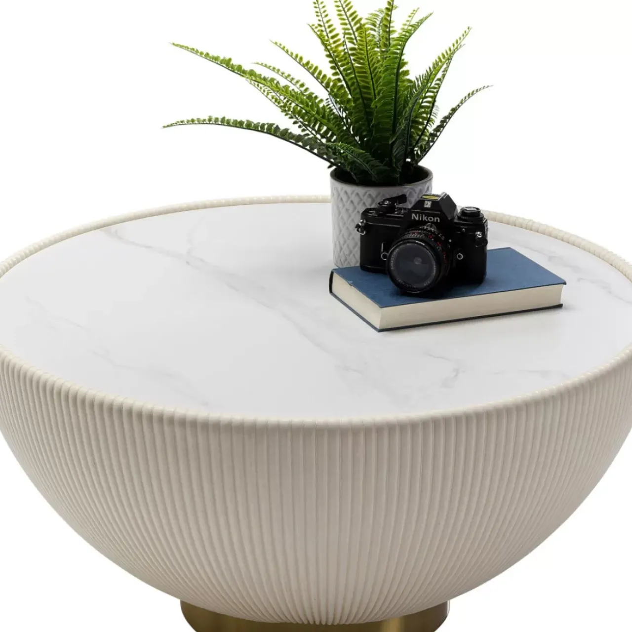 Tische|KARE Design Couchtisch Endless Vegas Weis O71Cm