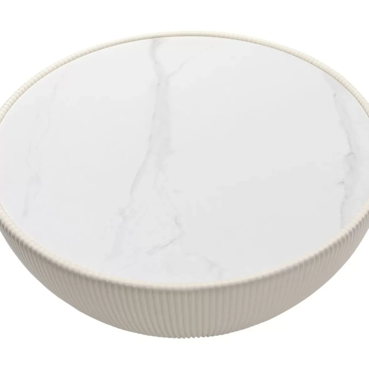 Tische|KARE Design Couchtisch Endless Vegas Weis O71Cm