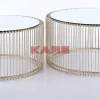 Tische|KARE Design Couchtisch Wire Messing (2/Set)