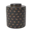 Vasen|KARE Design Deckelvase Leoparden